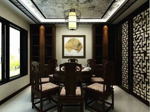 新中式风格三居室124平米12万 金融街金色漫香郡装修案例 北京房天下家居装修网